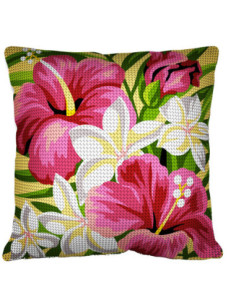 Kit coussin : 50x50 : N20 -branche exotique- coussin