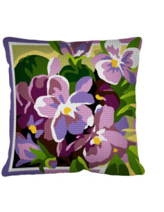 Kit coussin : 50x50 : N20 -violettes- coussin