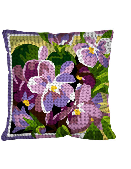 Kit coussin : 50x50 : N20 -violettes- coussin