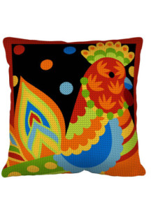 Kit coussin : 50x50 : N20 -poule art- coussin