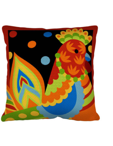 Kit coussin : 50x50 : N20 -poule art- coussin