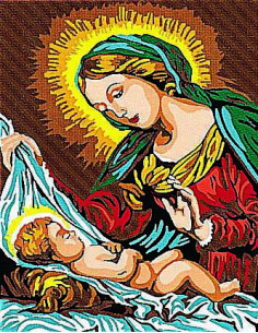 Kit canevas : 20x25 cm,Vierge : blanc