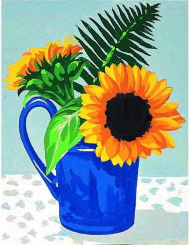 Kit canevas : 20x25 cm, blanc