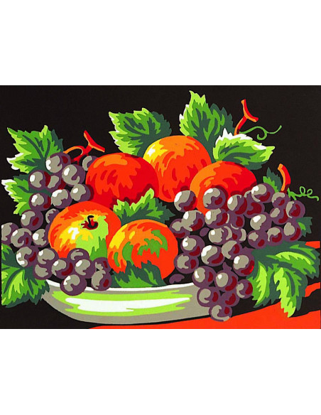 Kit canevas : 20x25 cm, blanc