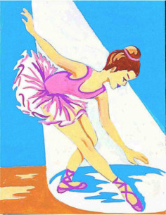 Kit canevas : 20x25 cm, blanc