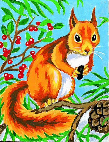 Kit canevas : 20x25 cm, blanc