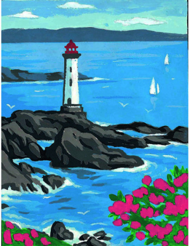 Kit canevas : 20x25 cm, blanc