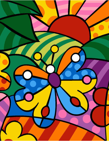 Kit canevas : 20x25 cm, N18 - campagne