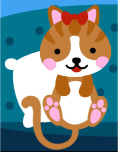 Kit canevas : 20x25 cm, N21 - canape