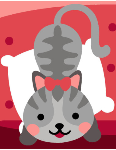 Kit canevas : 20x25 cm, N21 - sofa