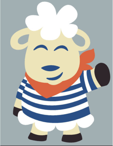 Kit canevas : 20x25 cm, N23 - mouton