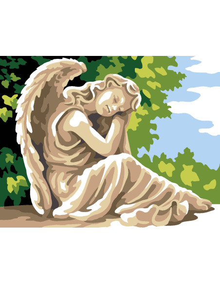 Kit canevas : 20x25 cm, N23 - belle du jardin