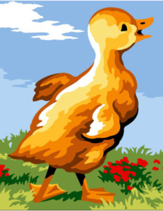 Kit canevas : 20x25 cm, N22 - kit caneton