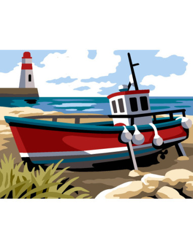 Kit canevas : 20x25 cm, N22 - kit en cale sèche