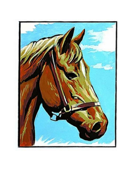 Kit canevas : 20x25 cm, Cheval