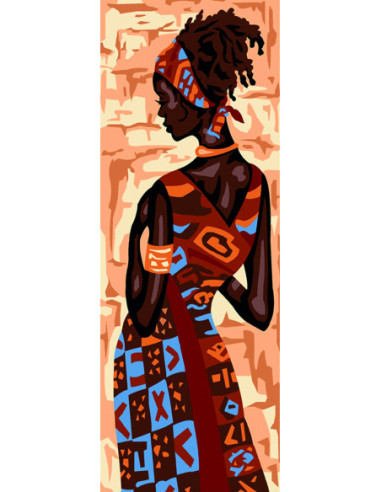 Canevas : 25x60 cm, Féminité