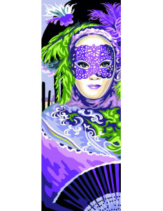 Canevas : 25x60 cm, Mystère au féminin