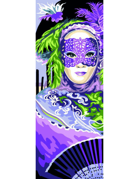 Canevas : 25x60 cm, Mystère au féminin