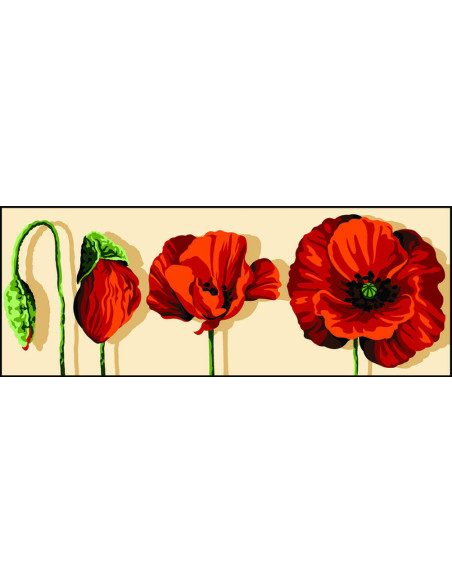 Canevas : 25x60 cm, Croissance