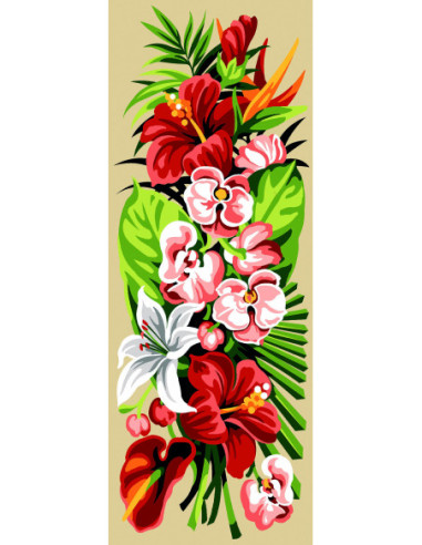 Canevas : 25x60 cm, Exotique