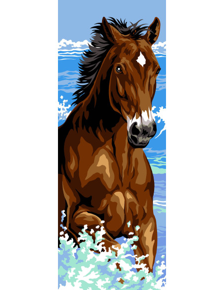 Canevas : 25x60 cm, N18 - éclaboussure