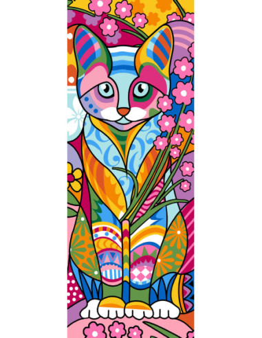 Canevas : 25x60 cm, N18 - chat