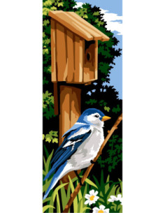 Canevas : 25x60 cm, N23 - le nichoir d'été unite