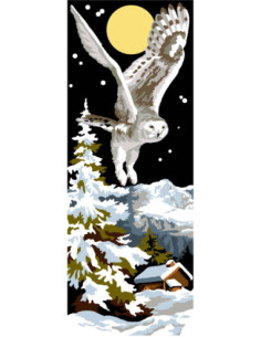 Canevas : 25x60 cm, N23 - vol blanc unite