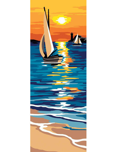 Canevas : 25x60 cm, N23 - au large unite