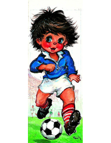 Canevas : 25x60 cm, Football