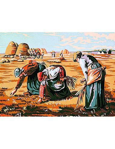 Canevas : 30x40 cm, Les glaneuses