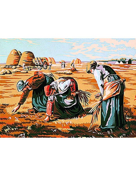 Canevas : 30x40 cm, Les glaneuses