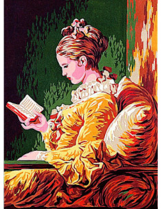 Canevas : 30x40 cm, Jeune fille