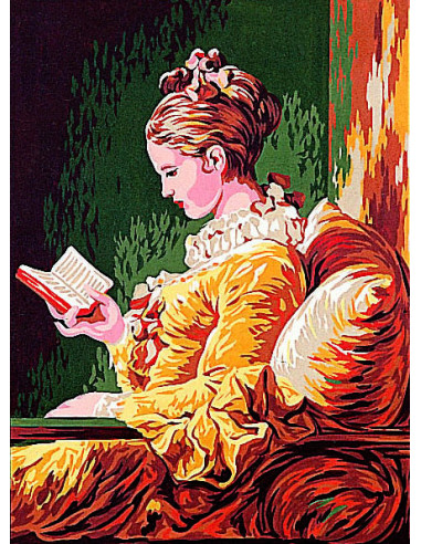 Canevas : 30x40 cm, Jeune fille