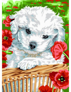 Canevas : 30x40 cm, Tendresse