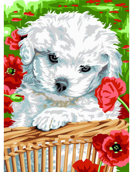 Canevas : 30x40 cm, Tendresse