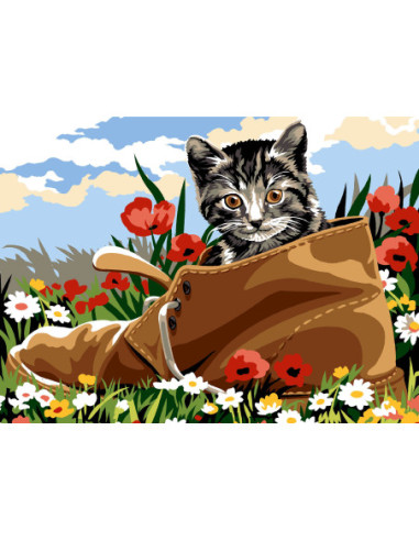 Canevas : 30x40 cm, N18 : la godass