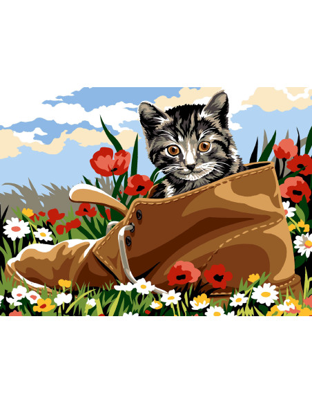 Canevas : 30x40 cm, N18 : la godass