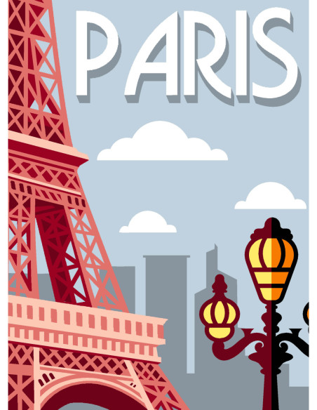 Canevas : 30x40 cm, N24 - Paris