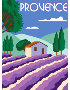 Canevas : 30x40 cm, N24 - Provence