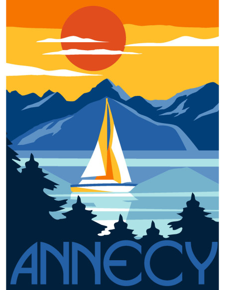 Canevas : 30x40 cm, N24 - Annecy