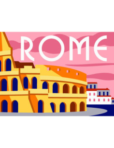 Canevas : 30x40 cm, N24 - Rome