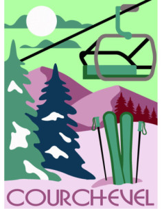 Canevas : 30x40 cm, N24 - Courchevel