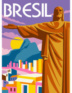 Canevas : 30x40 cm, N24 - Brésil