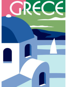 Canevas : 30x40 cm, N24 - Grèce