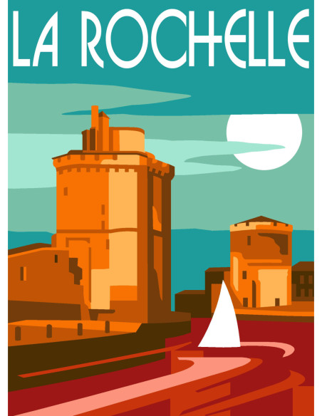 Canevas : 30x40 cm, N24 - la Rochelle