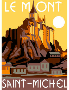 Canevas : 30x40 cm, N24 - Le Mont Saint Michel