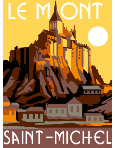Canevas : 30x40 cm, N24 - Le Mont Saint Michel