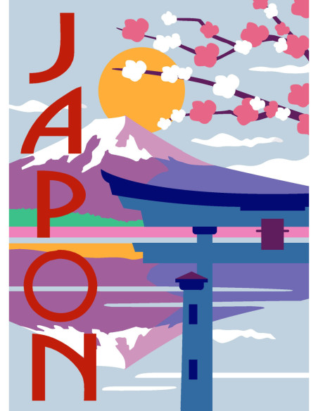 Canevas : 30x40 cm, N24 - Japon