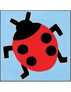 Canevas : Broderie : 14 x 14 cm, Multicolore